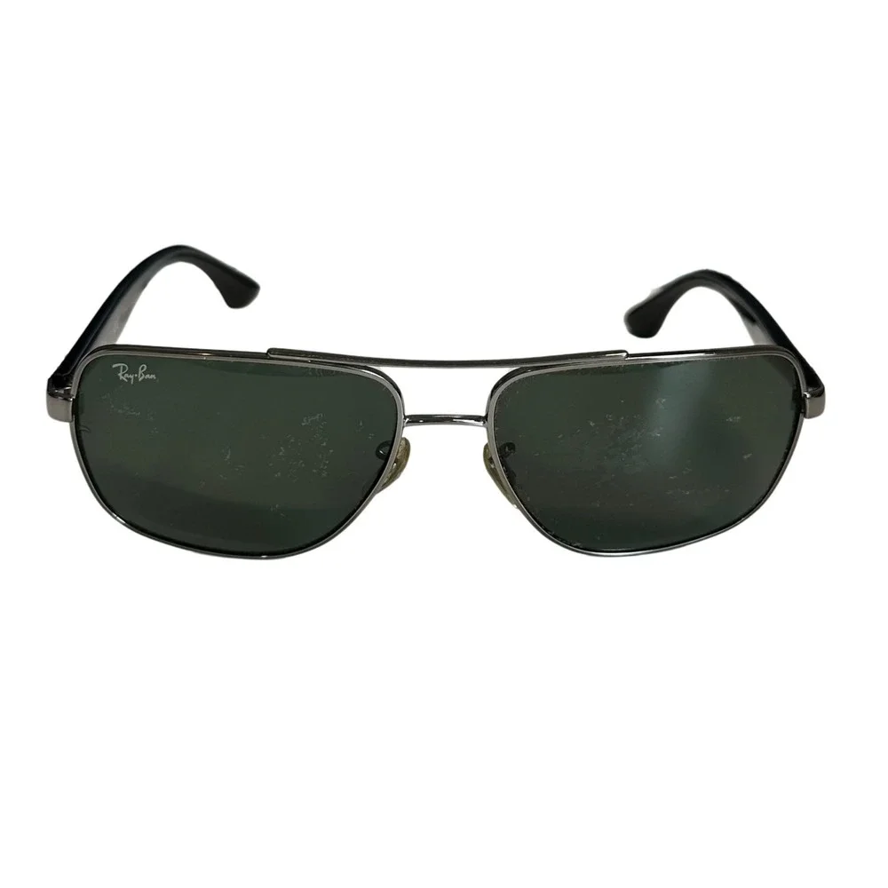 Ray-Ban Sunglasses Men Double Brow Bar Classic 60mm Metal RB3483 Gunmetal